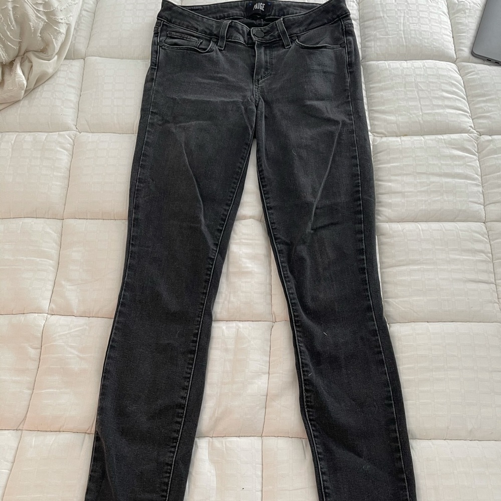 Paige grey skinny jeans